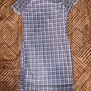 Girl’s Plaid Short Sleeve Dress